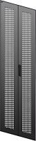 ITK Дверь перфорированная двустворчатая для шкафа LINEA N 28U 600мм черная | код LN05-28U6X-D2P | IEK